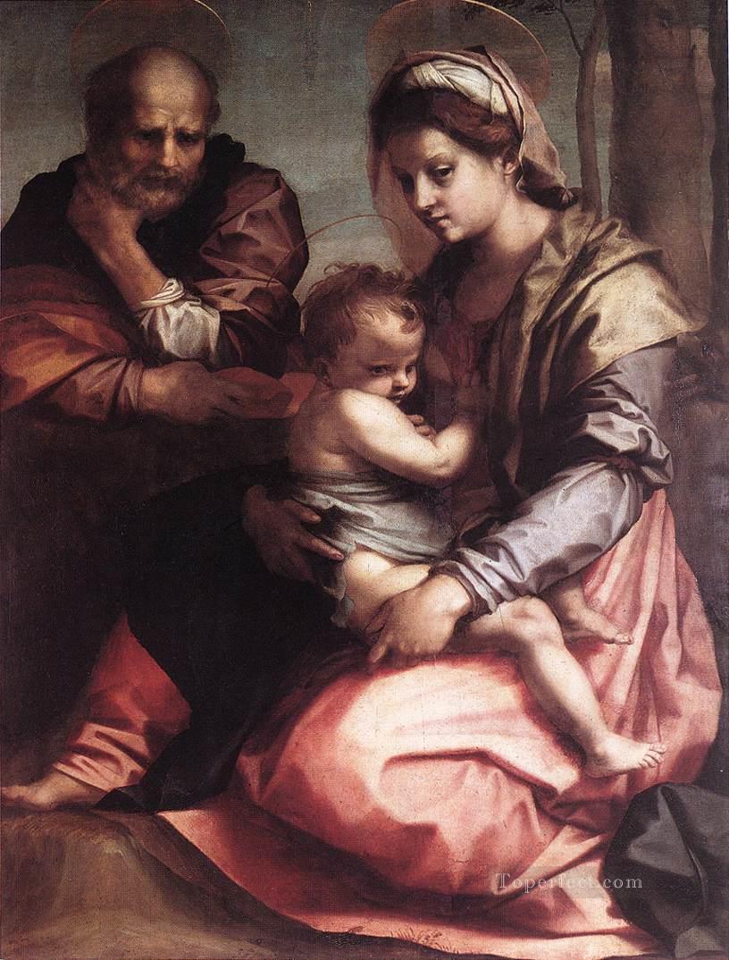 Sagrada Familia Barberini WGA manierismo renacentista Andrea del Sarto Pintura al óleo